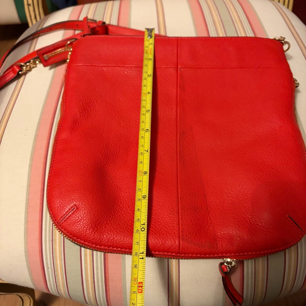 Tory Burch Red Expanding Crossbody/Messenger Bag - Please Read Description - Picture 8 of 9